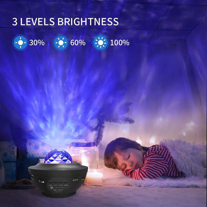LED Galaxy Star Projector — Kids Night Light & Sleep Soother